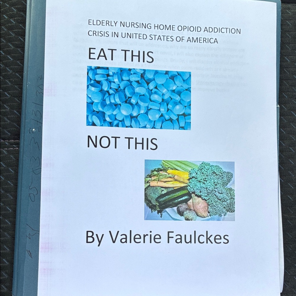 Eat This Not This Booklet by Valerie Faulckes - Blue & White Cover